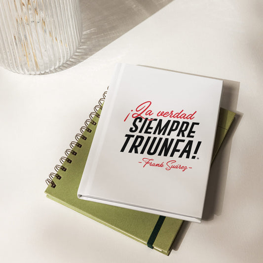 MetabolismoTV POSTCARD Libreta “La verdad siempre triunfa” – Frank Suárez | Cuaderno de tapa dura mate
