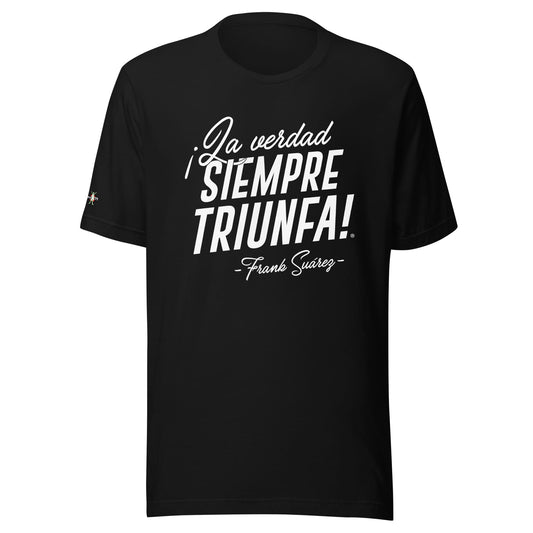 MetabolismoTV Camiseta “La verdad siempre triunfa” – Frank Suárez | Color Negro - Camiseta de manga corta unisex