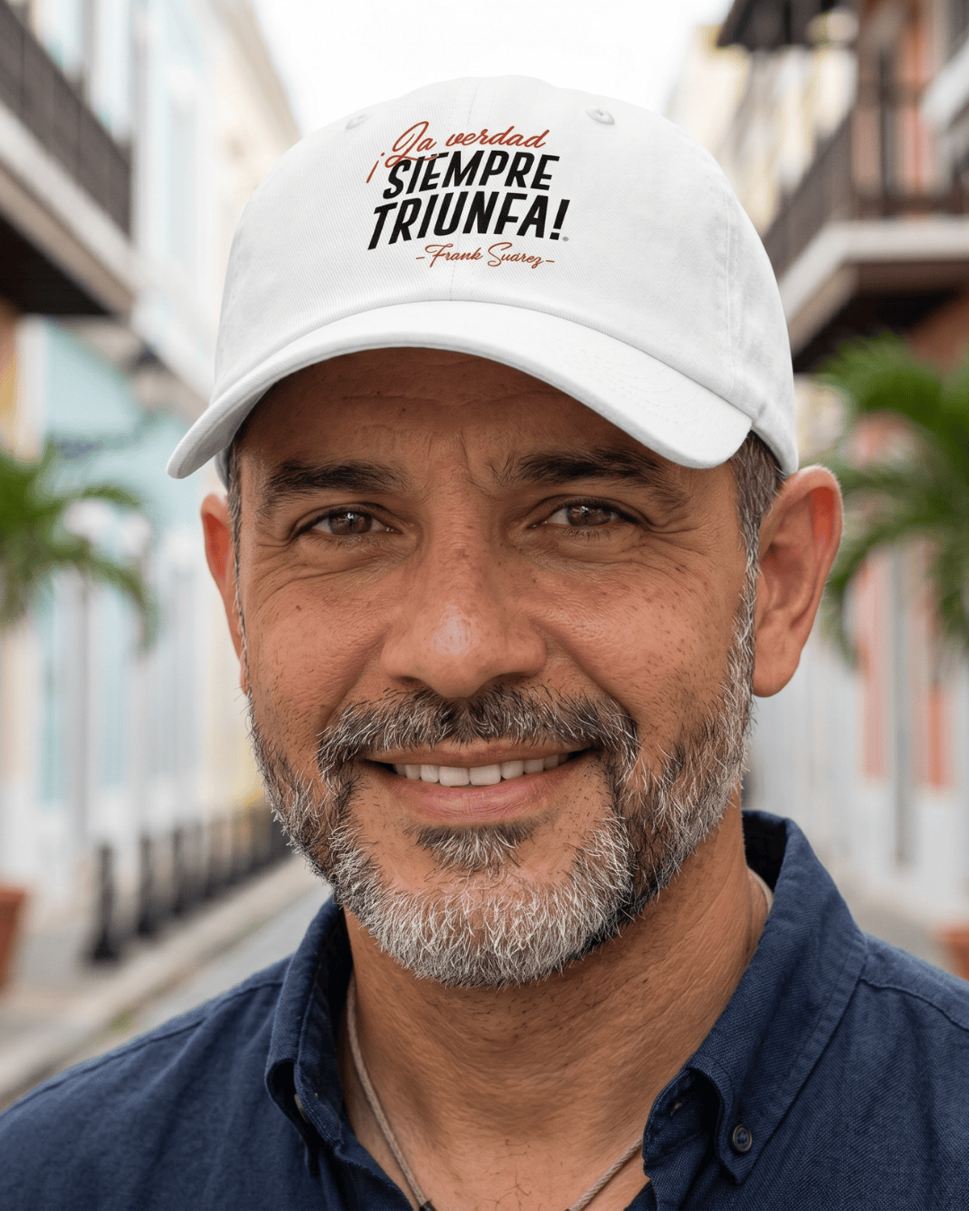 MetabolismoTV EMBROIDERY Gorra “La verdad siempre triunfa” – Frank Suárez | Blanca Unisex