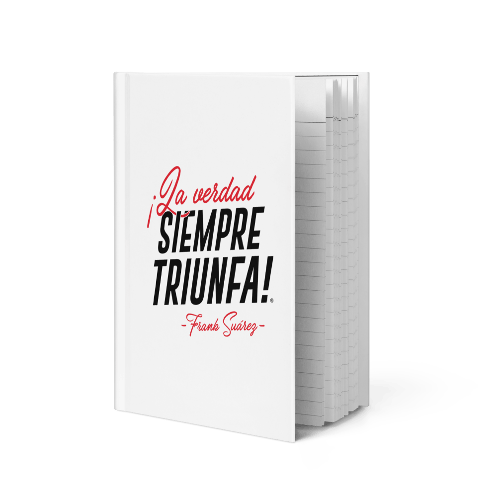 MetabolismoTV POSTCARD Libreta “La verdad siempre triunfa” – Frank Suárez | Cuaderno de tapa dura mate