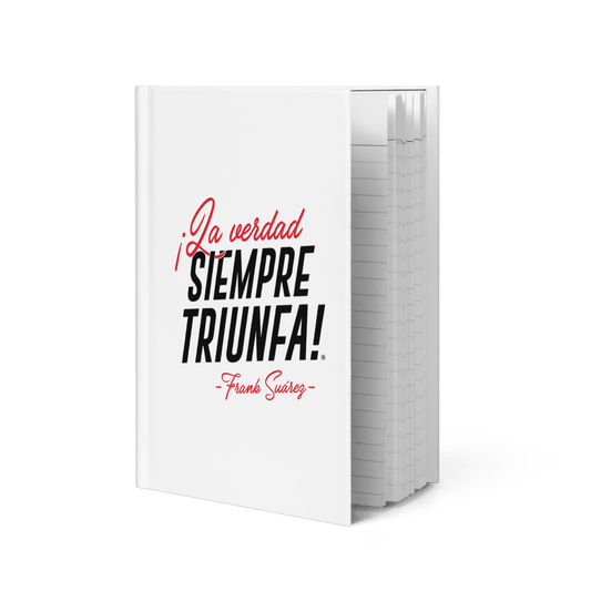 MetabolismoTV POSTCARD Libreta “La verdad siempre triunfa” – Frank Suárez | Cuaderno de tapa dura mate