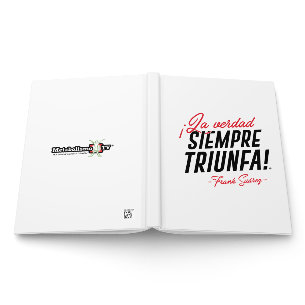 MetabolismoTV POSTCARD Libreta “La verdad siempre triunfa” – Frank Suárez | Cuaderno de tapa dura mate