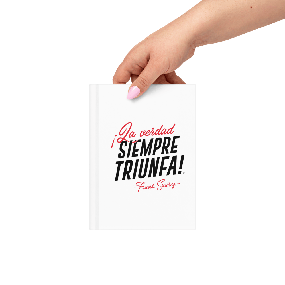 MetabolismoTV POSTCARD Libreta “La verdad siempre triunfa” – Frank Suárez | Cuaderno de tapa dura mate