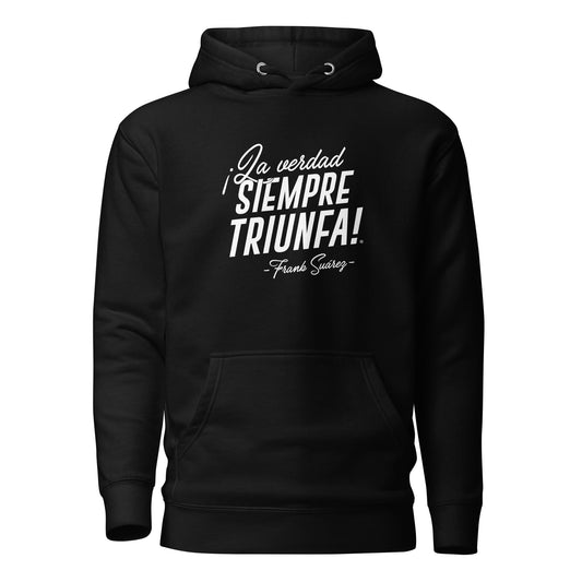 MetabolismoTV T-SHIRT S Hoodie “La verdad siempre triunfa” – Frank Suárez | Sudadera con capucha unisex Color Negro