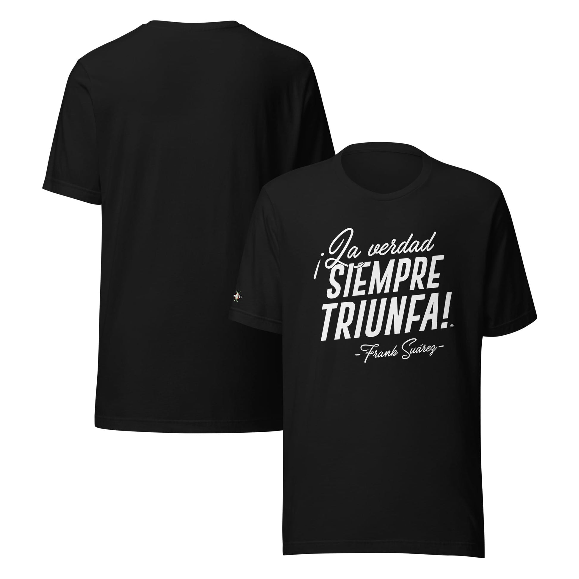 MetabolismoTV XS Camiseta “La verdad siempre triunfa” – Frank Suárez | Color Negro - Camiseta de manga corta unisex